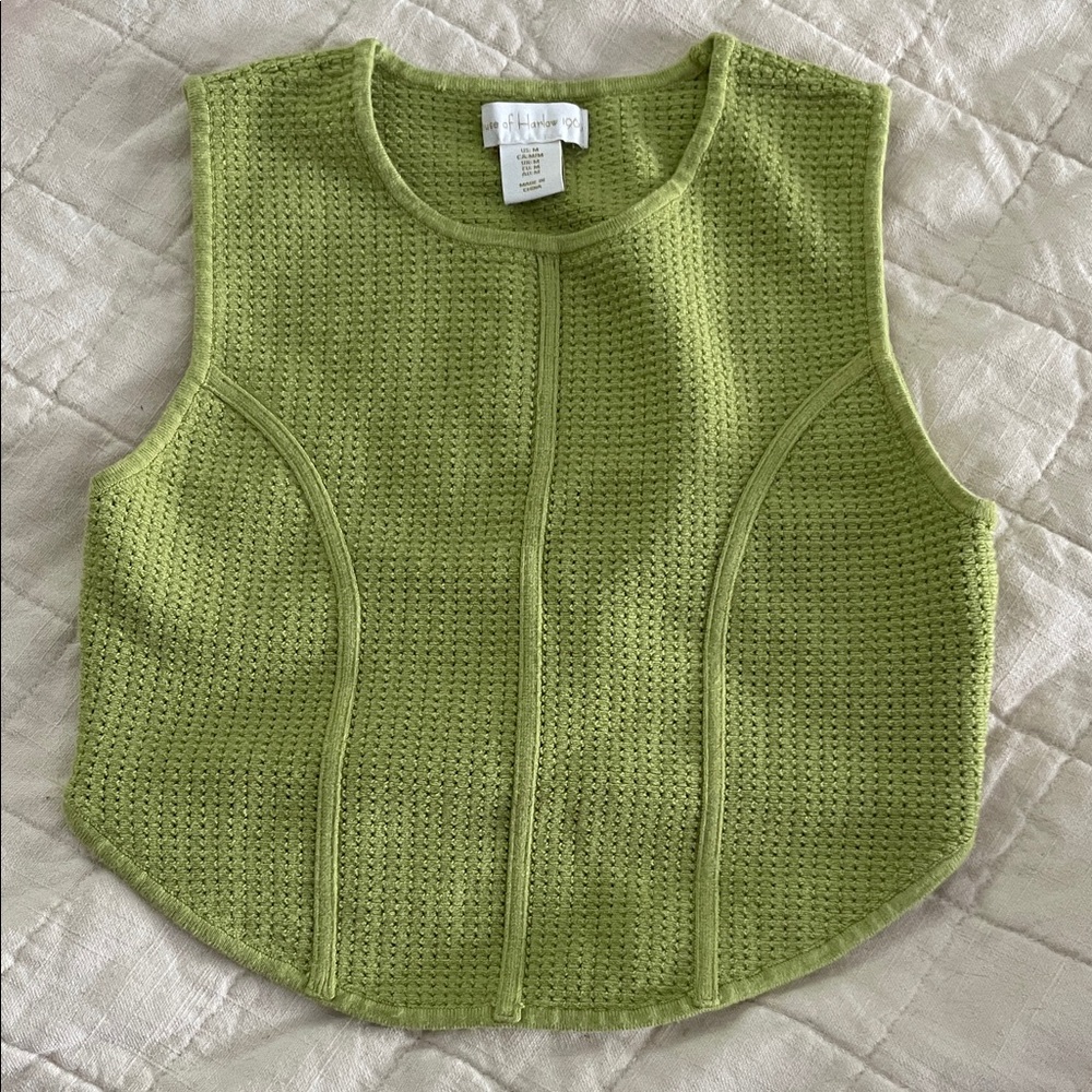 House of Harlow 1960 Green Knit Tank